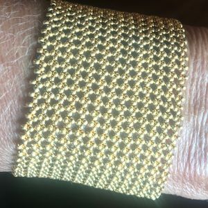 Wide gold  Victorian cuff